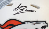 Jahdae Barron Autographed Denver Broncos Alt Speed Mini Helmet - Beckett W Holo