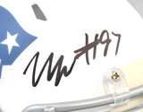 Milton Williams Autographed Patriots Rivalries Speed Mini Helmet- Beckett W Holo