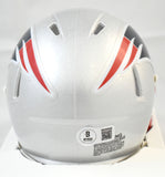 Kayshon Boutte Signed New England Patriots Speed Mini Helmet - Beckett W Holo