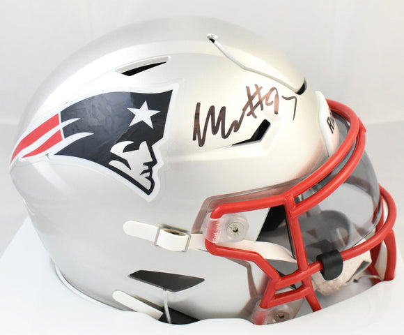 patriots speedflex helmet Milton Williams Autographed Patriots Mid-Size SpeedFlex Helmet