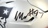 Milton Williams Autographed Patriots Mid-Size SpeedFlex Helmet - Beckett W Holo