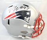 Milton Williams Signed New England Patriots F/S Speed Helmet - Beckett W Holo