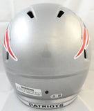 Kayshon Boutte Signed New England Patriots F/S Speed Helmet - Beckett W Holo