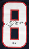 Andre Johnson Autographed Blue Pro Style Jersey - Beckett W Hologram *Black