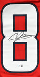 Andre Johnson Autographed Red Pro Style Jersey - Beckett W Hologram *Black