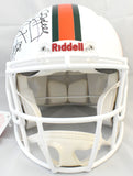 University of Miami Hurricanes Legends F/S Speed Authentic Helmet Beckett W Holo