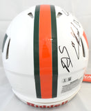 University of Miami Hurricanes Legends F/S Speed Authentic Helmet Beckett W Holo