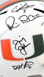 University of Miami Hurricanes Legends F/S Speed Helmet 11 Sigs - Beckett W Holo