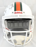University of Miami Hurricanes Legends F/S Speed Helmet 11 Sigs - Beckett W Holo