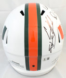 University of Miami Hurricanes Legends F/S Speed Helmet 11 Sigs - Beckett W Holo