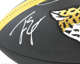 Travis Etienne Jr. Autographed Jaguars Black Logo Football- Beckett Hologram