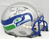 Steve Largent Autographed Seahawks Speed Mini Helmet w/ HOF - Beckett Hologram