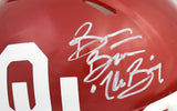 Brian Bosworth Signed Oklahoma Sooners Speed Mini Helmet w/ BOZ - Beckett Holo