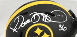 Jerome Bettis Autographed Steelers Eclipse Speed Mini Helmet - Beckett Hologram