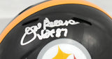 Joe Greene Autographed Pittsburgh Steelers Mini Helmet w/ HOF - Beckett Holo