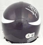 Cris Carter Autographed Vikings 83-01 Mini Helmet w/ HOF - Beckett Holo