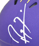 Ray Lewis Autographed Baltimore Ravens Alt 2024 Speed Mini Helmet - Beckett Holo