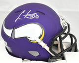 Cris Carter Autographed Minnesota Vikings Speed Mini Helmet - Beckett Holo