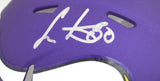 Cris Carter Autographed Minnesota Vikings Speed Mini Helmet - Beckett Holo