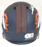 Will Lutz Autographed Denver Broncos Speed Mini Helmet - Beckett W Holo