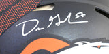 Dre Greenlaw Signed Denver Broncos F/S Speed Authentic Helmet - Beckett W Holo