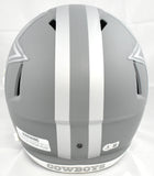 Roger Staubach Autographed Dallas Cowboys F/S Slate Speed Helmet - Beckett Holo