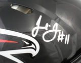 Julio Jones Autographed Atlanta Falcons F/S Speed Authentic Helmet- Beckett Holo