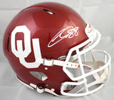 CeeDee Lamb Autographed Oklahoma Sooners F/S Speed Authentic Helmet-Beckett Holo