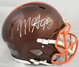 Myles Garrett Signed Cleveland Browns F/S Flash Speed Authentic Helmet- Beckett