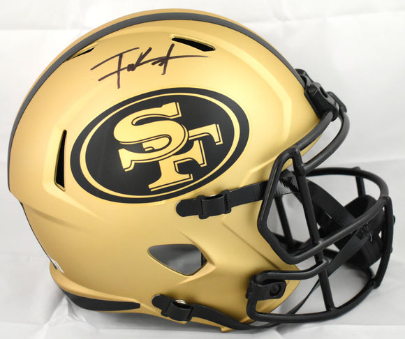 bulk autographed football helmets Frank Gore Autographed San Francisco 49ers F/S Rave Speed Helmet- Beck –  The Jersey Source