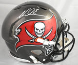 Mike Evans Autographed Buccaneers F/S Speed Authentic Helmet - Beckett W Holo