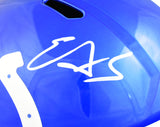 Edgerrin James Autographed Colts F/S Flash Speed Helmet - Beckett W Holo