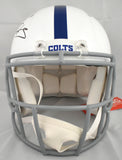Edgerrin James Autographed Colts F/S Speed Authentic Helmet - Beckett W Holo