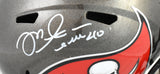 Mike Alstott Autographed Tampa Bay Buccaneers F/S Speed Helmet - Beckett W Holo