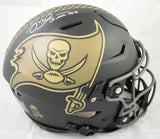 Mike Alstott Autographed Buccaneers F/S Salute SpeedFlex Helmet - Beckett W Holo