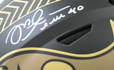 Mike Alstott Autographed Buccaneers F/S Salute SpeedFlex Helmet - Beckett W Holo