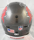 Mike Alstott Signed Tampa Bay Buccaneers F/S SpeedFlex Helmet - Beckett W Holo