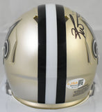 Ricky Williams Autographed New Orleans Saints Speed Mini Helmet - JSA W