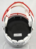 Kayshon Boutte Autographed Patriots F/S Speed Helmet - Beckett W Holo *Front