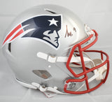 Kayshon Boutte Signed Patriots F/S Speed Authentic Helmet- Beckett W Holo *Front