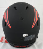 Kayshon Boutte Signed Patriots F/S Eclipse Speed Authentic Helmet-Beckett W Holo