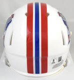 Kayshon Boutte Signed New England Patriots 82-89 Speed Mini Helmet BeckettW Holo