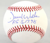 David Wells Autographed Rawlings OML Baseball w/PG - Beckett W Hologram *Blue