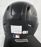 Jazz Chisholm Jr. Autographed Yankees F/S Replica Helmet w/Stand- Beckett W Holo