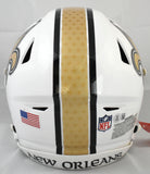 Ricky Williams Autographed Saints F/S Alt Speedflex Helmet SWED - Beckett W Holo
