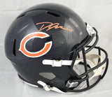 D'Andre Swift Autographed Chicago Bears F/S Speed Helmet - Beckett W Holo
