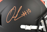 Quinshon Judkins Autographed Browns F/S Alt Speed Helmet - Beckett W Hologram