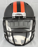 Quinshon Judkins Autographed Browns F/S Alt Speed Helmet - Beckett W Hologram