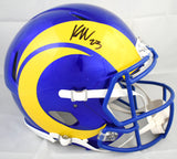 Kyren Williams Autographed Rams F/S Speed Authentic Helmet - Beckett W Holo