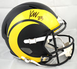 Kyren Williams Autographed Rams F/S Rivalries Speed Helmet - Beckett W Holo